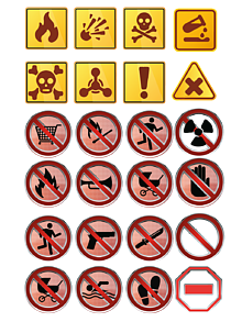 警告标志图片 设计元素 爱西西