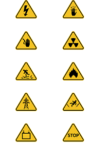 危险警告标志 设计元素 爱西西