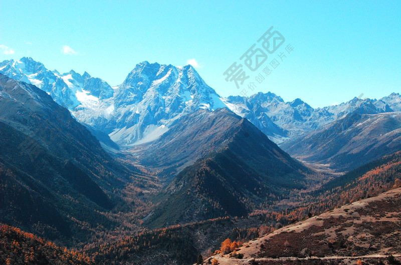 白马雪山双U型冰川地貌-照片-爱西西