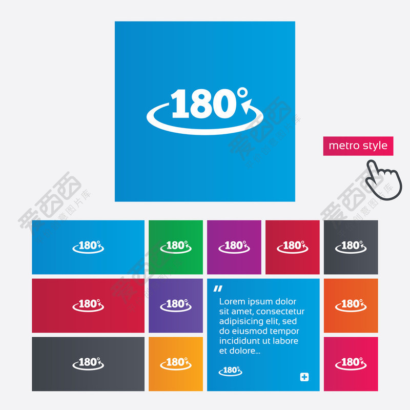 角度180 度标志图标 几何数学符号 照片 爱西西